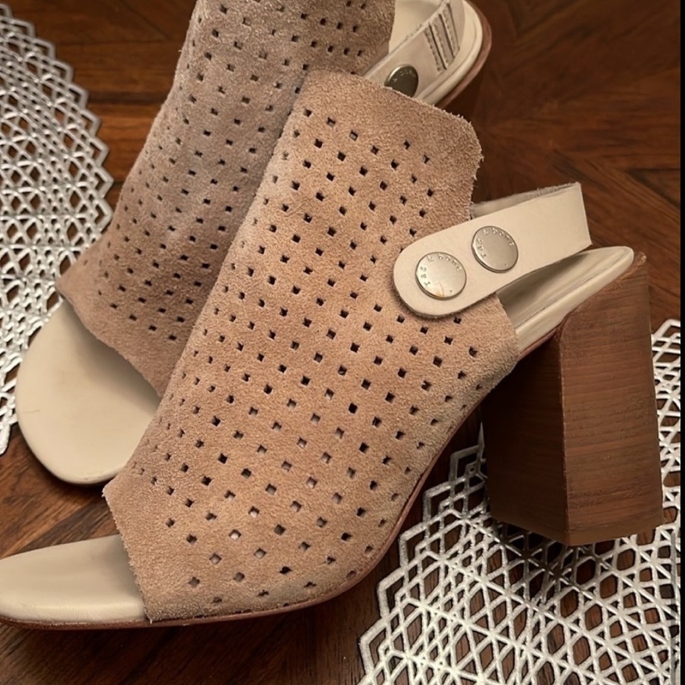 Rag & Bone Peep toe block heel